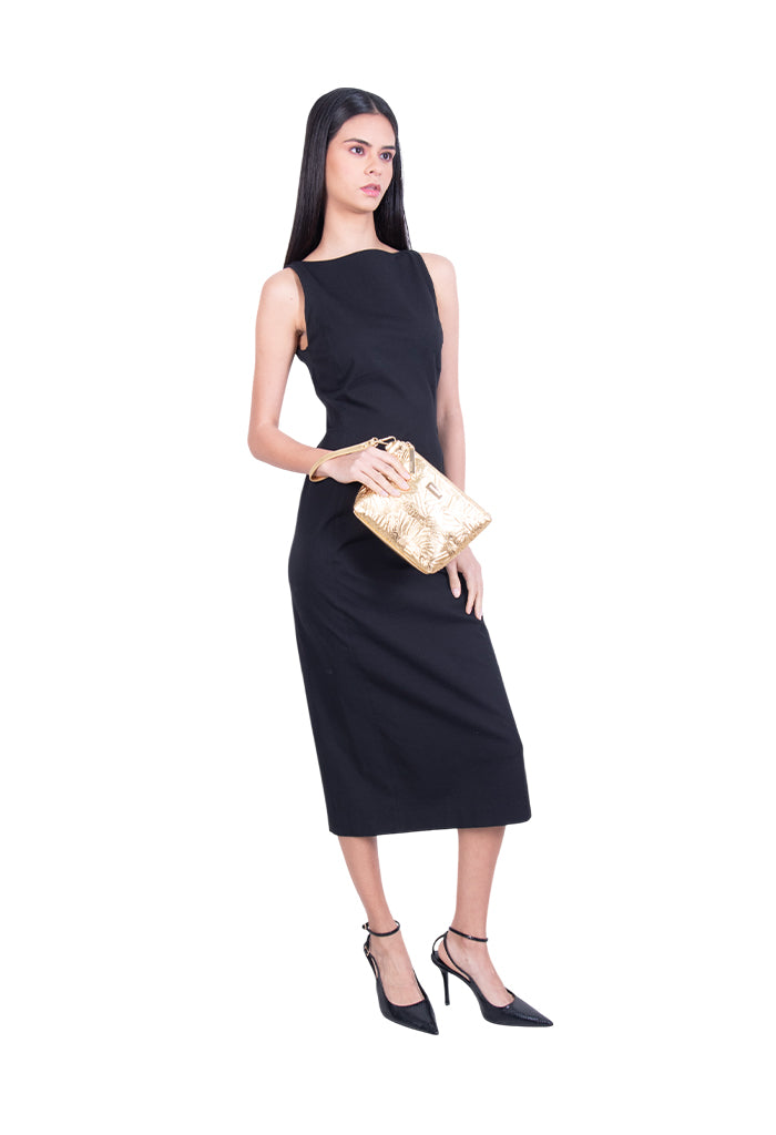 Cosmetiquera Piix de Piel Grabado Mariposa