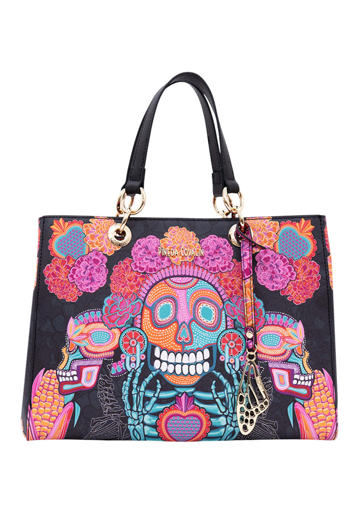 Bolsa Kaxan Saffiano Día de Muertos Catrina