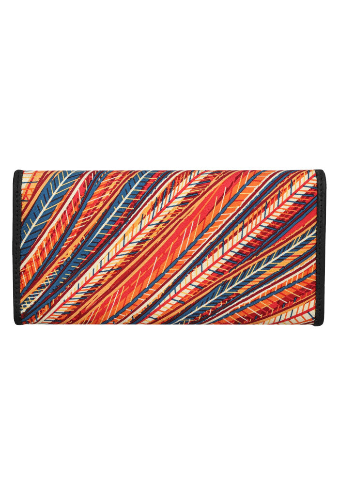 Cartera de Bolsillo Seda Arte Plumaria