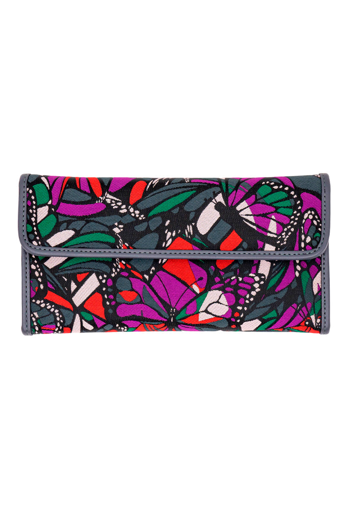 Cartera Bolsillo Vuelo de Mariposa Verde Jqd