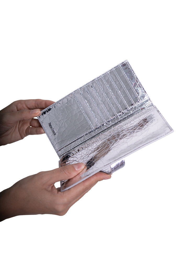 Cartera Grande Xook Piel Grabado Mariposa