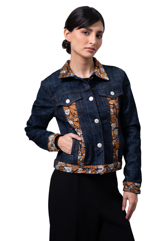 Chamarra Táchi Seda Mariposa Monarca Original