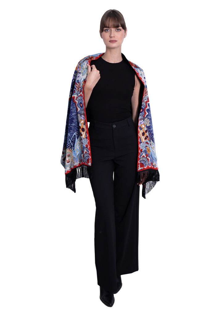 Chalina Con Terciopelo Máscaras Mexicanas