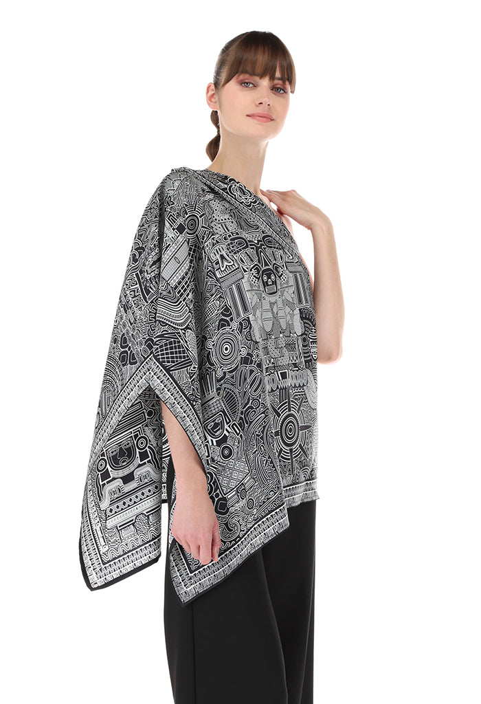 Poncho Diosas Mexicas