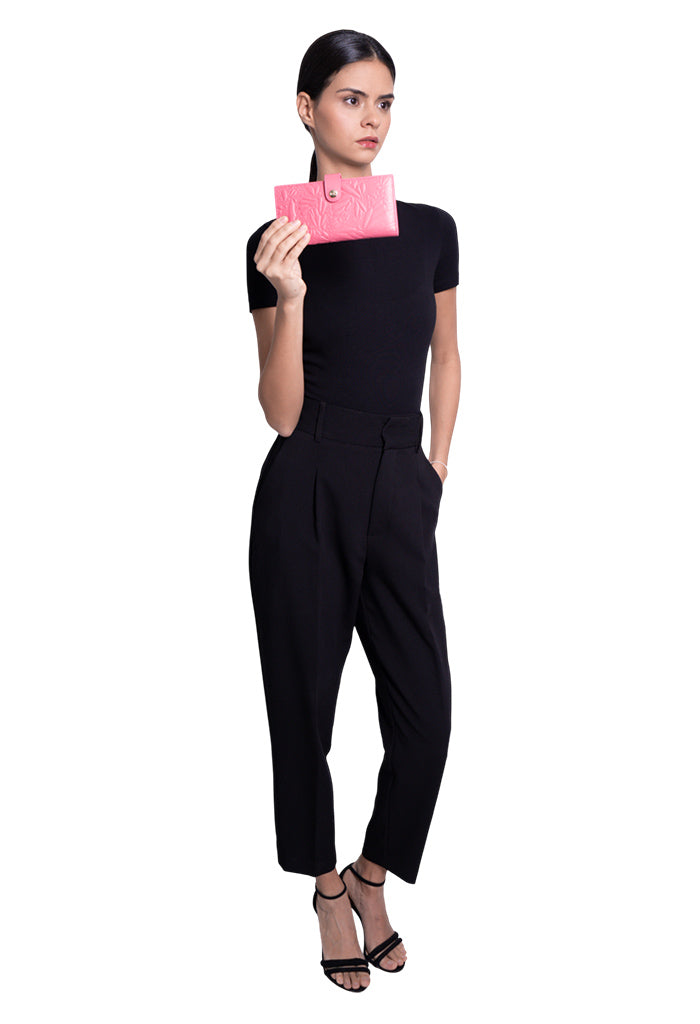 Cartera Grande Xook Piel Grabado Mariposa