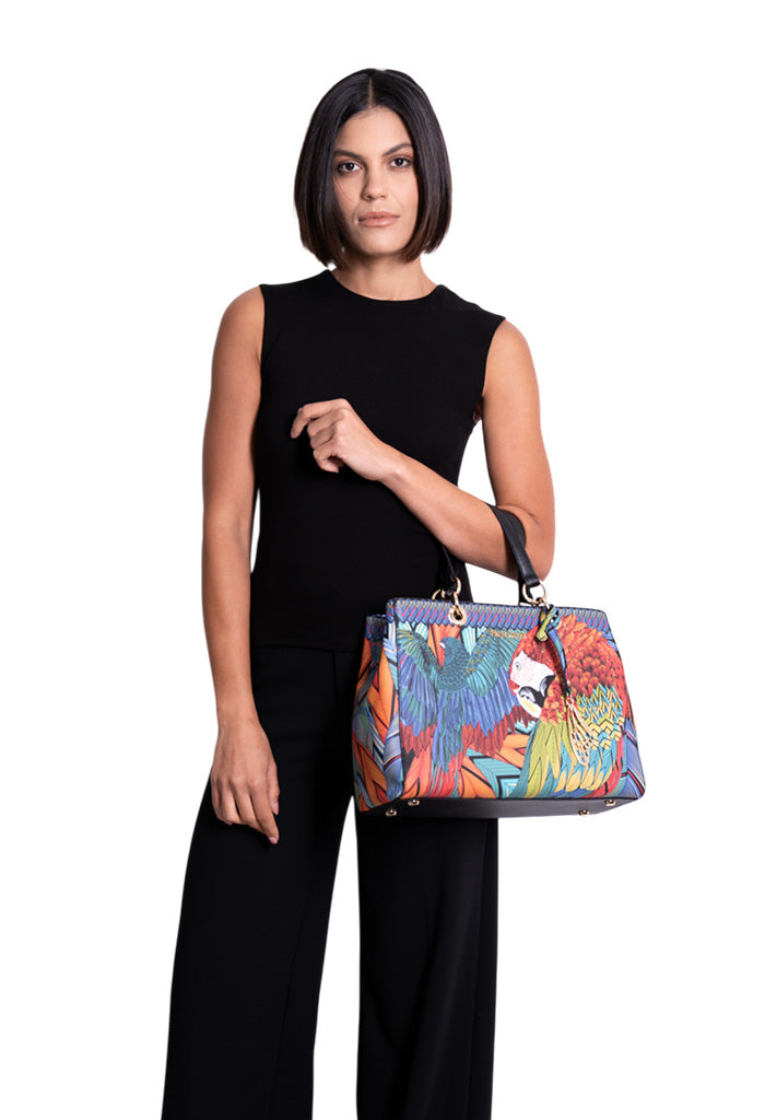 Bolsa Kaxan Saffiano Guacamaya