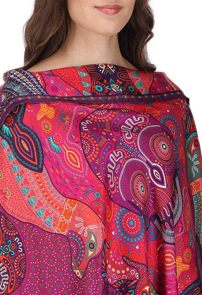 Poncho Día de Muertos Mictlán