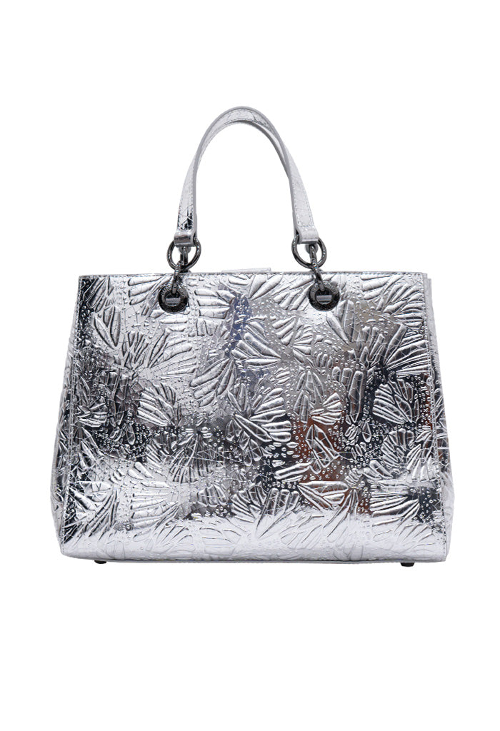 Bolsa Kaxan Piel Grabado Mariposa