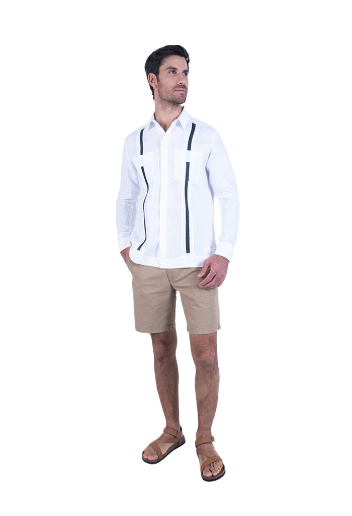 Guayabera Beel Blanca Campos Agave