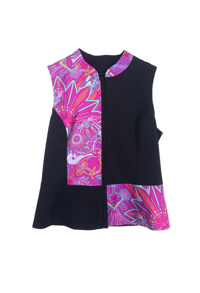 Chaleco Combinado Ajolotes Fucsia
