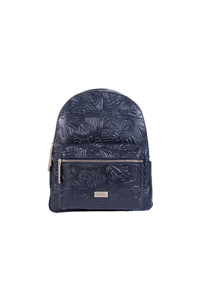 Backpack Nuuk de Piel Grabado Mariposa