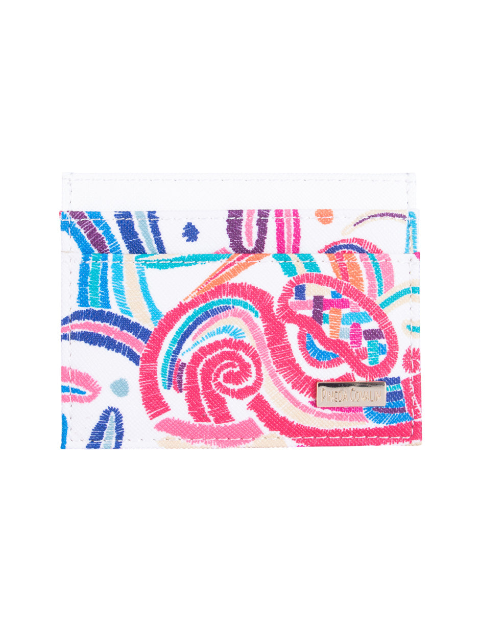 Tarjetero Kuxtal Saffiano Dama Quetzalcóatl