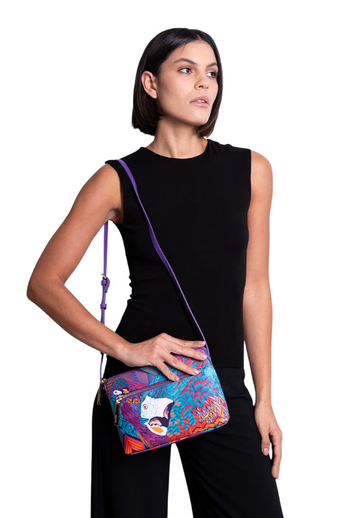 Bolsa Yaakun Saffiano Guacamaya