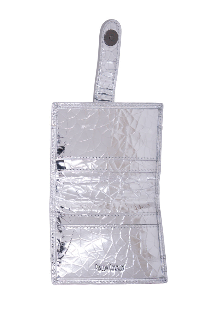 Tarjetero Meent de Piel Grabado Mariposa