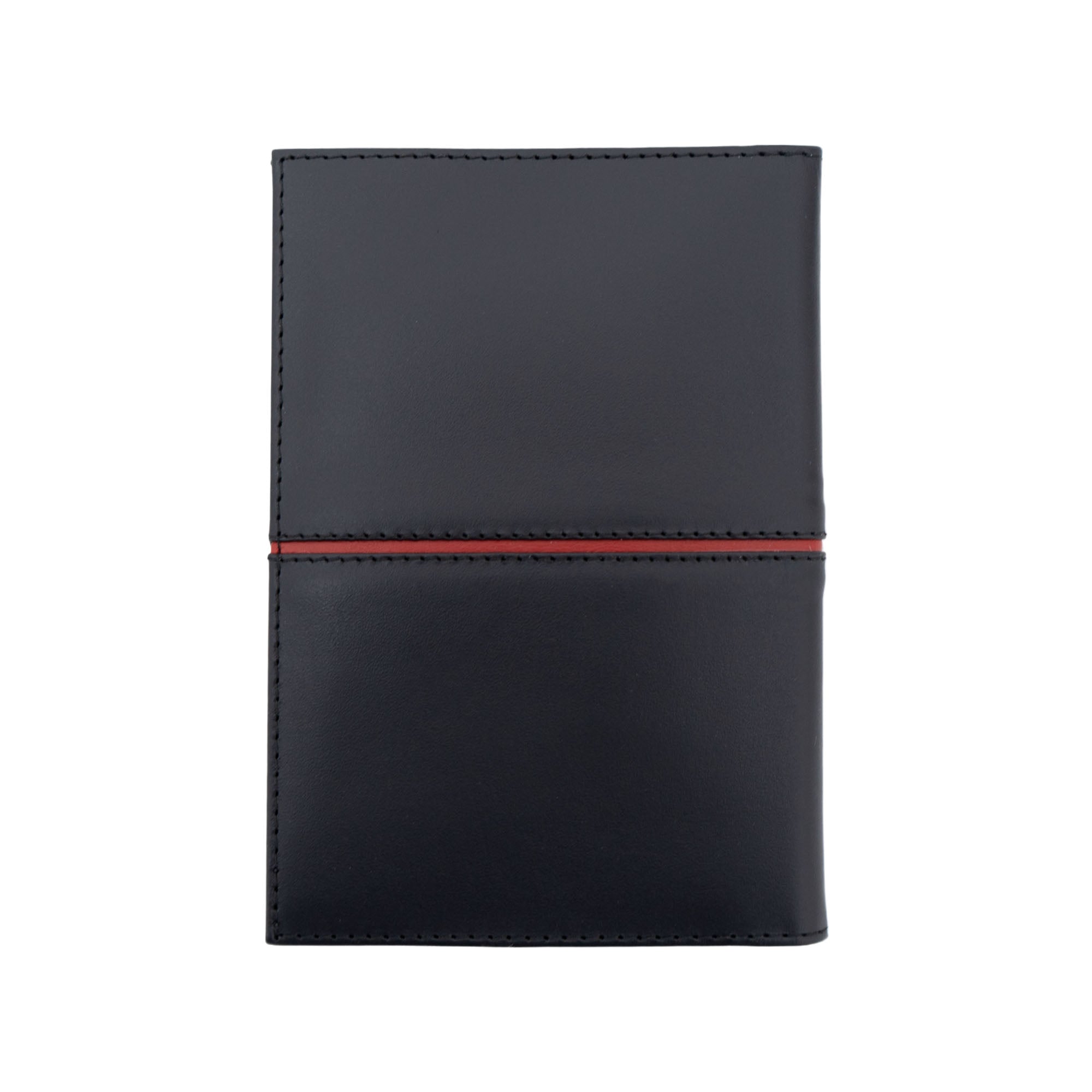 Porta Pasaporte Kukxaan Negro Ribete Rojo Colbrí