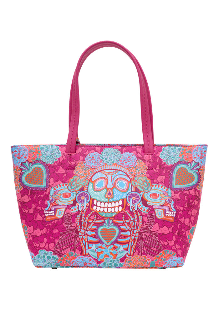 Tote K'iin Saffiano Día de Muertos Catrina