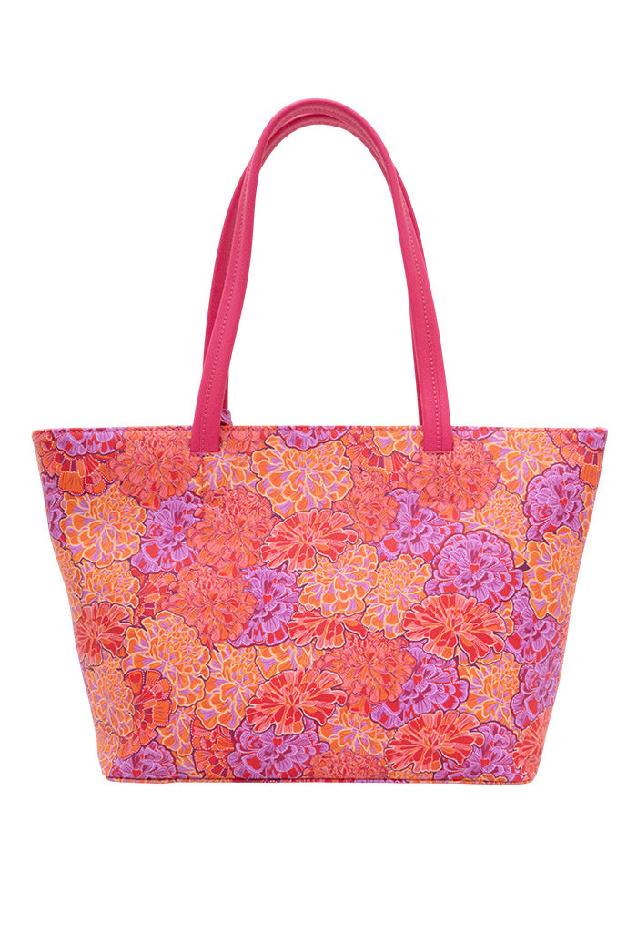 Tote K'iin Saffiano Cempasúchil Ofrenda