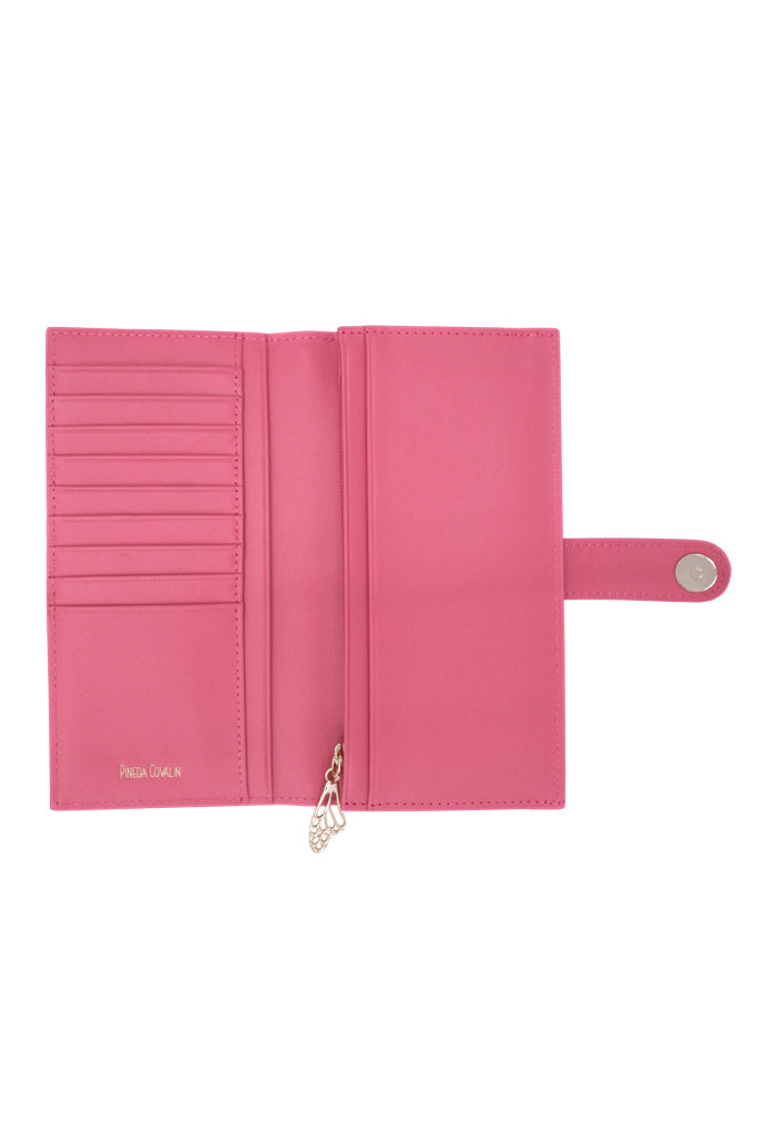 Cartera Grande Xook Piel Grabado Mariposa