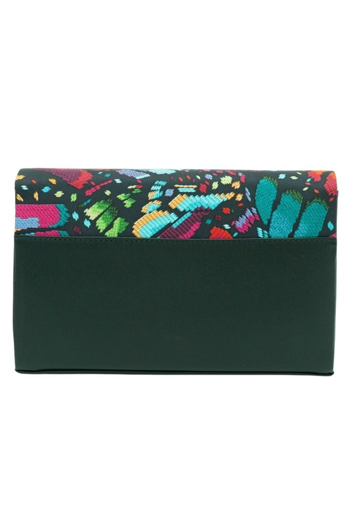 Bolsa Hook con Cadena Negro Mariposa Bordada