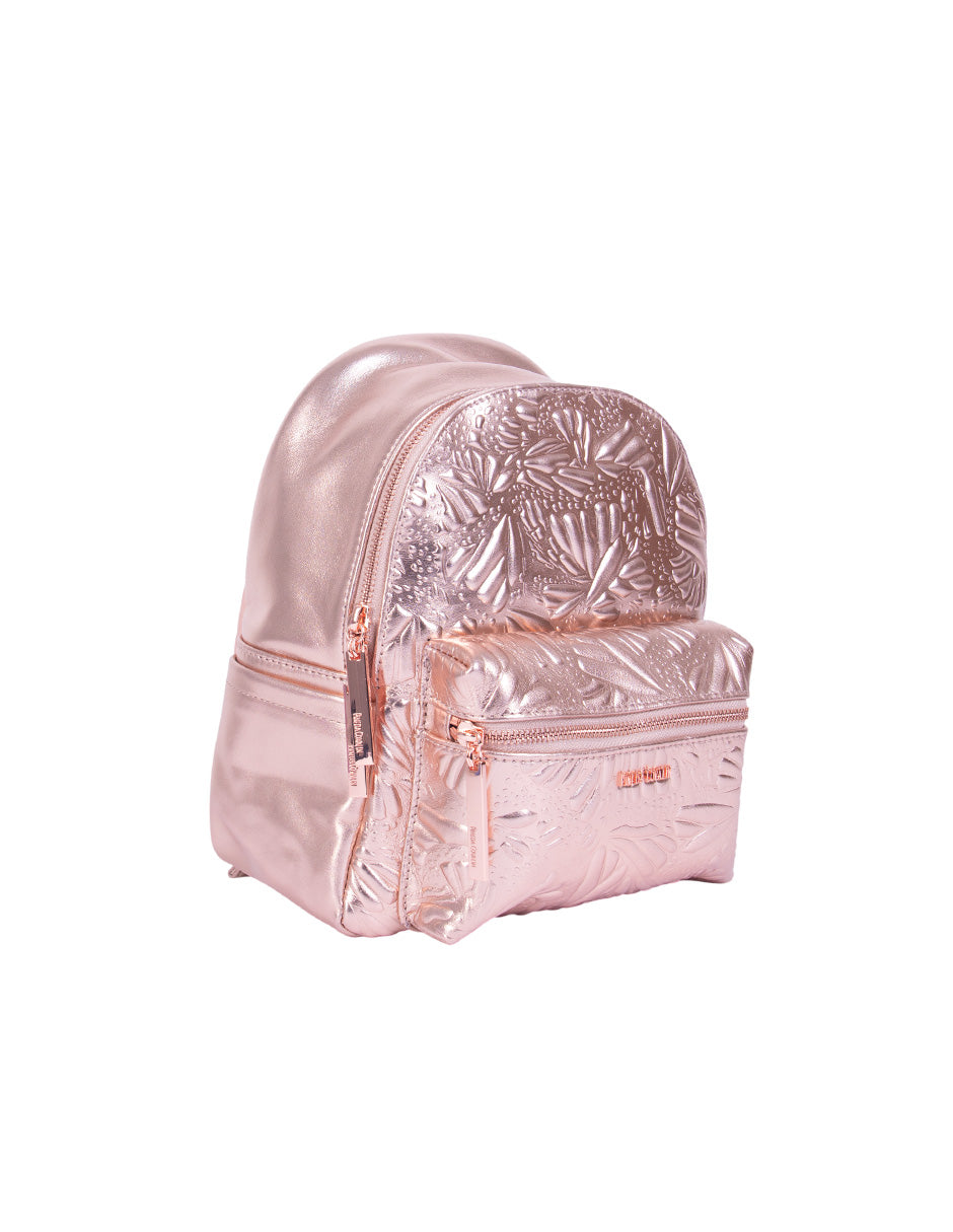 Mini Backpack Nuuk de Piel Grabado Mariposa