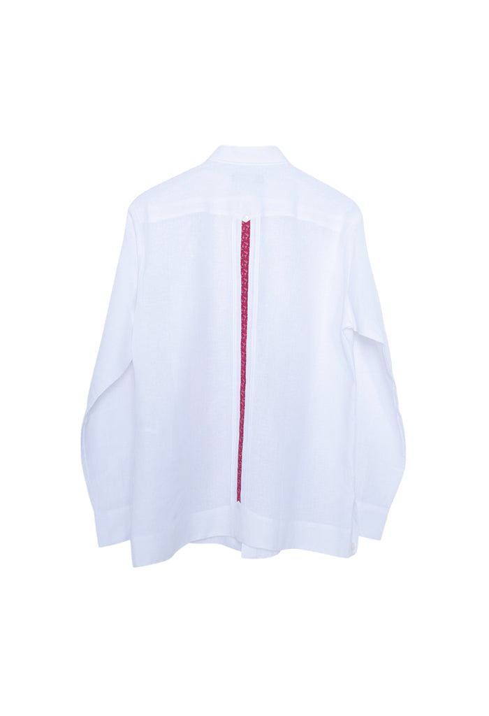 Guayabera Beel Blanca Colibrí