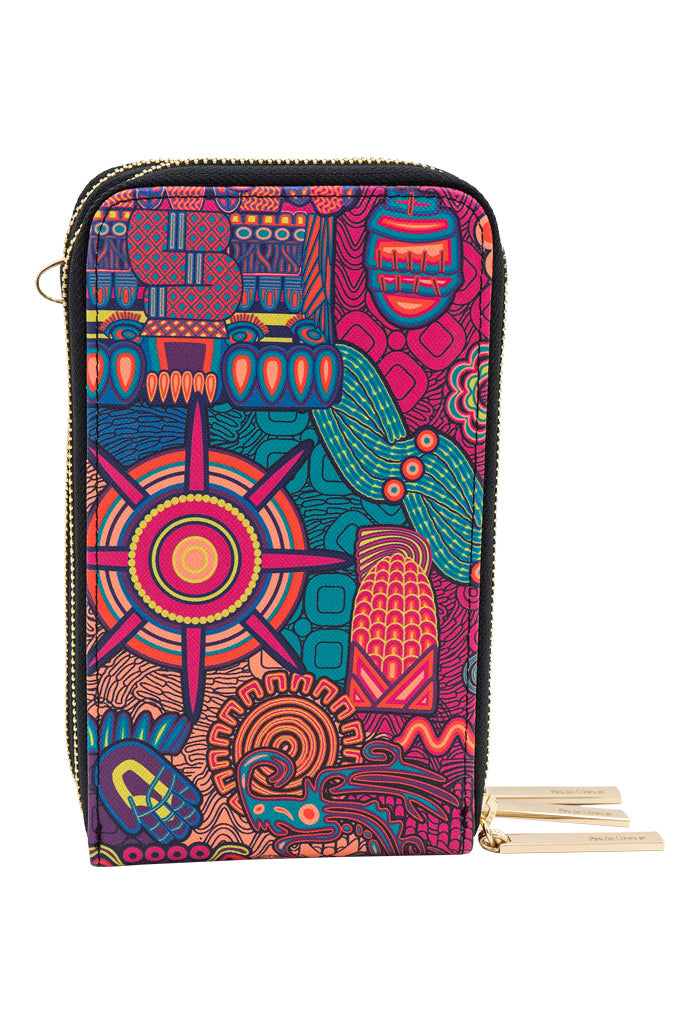 Porta Celular Naab Saffiano Diosas Mexicas