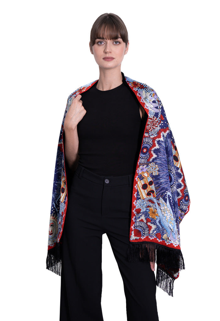 Chalina Con Terciopelo Máscaras Mexicanas