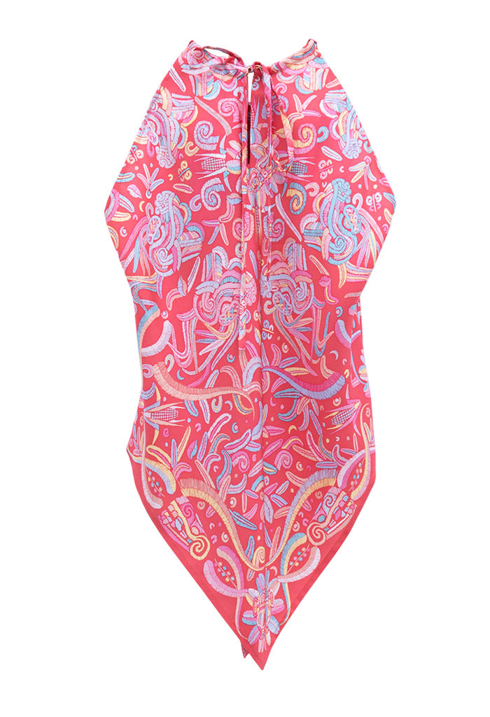 Blusa Cuello Ajustable Quetzalcóatl