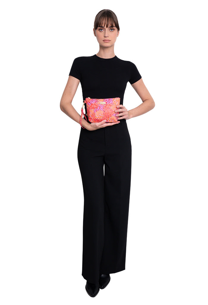 Cosmetiquera Piix Saffiano Cempasúchil Ofrenda