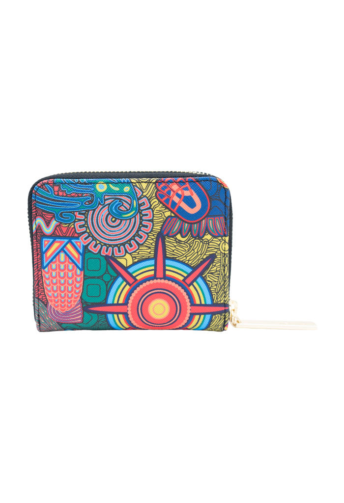 Cartera Chica Saffiano Diosas Mexicas Morado