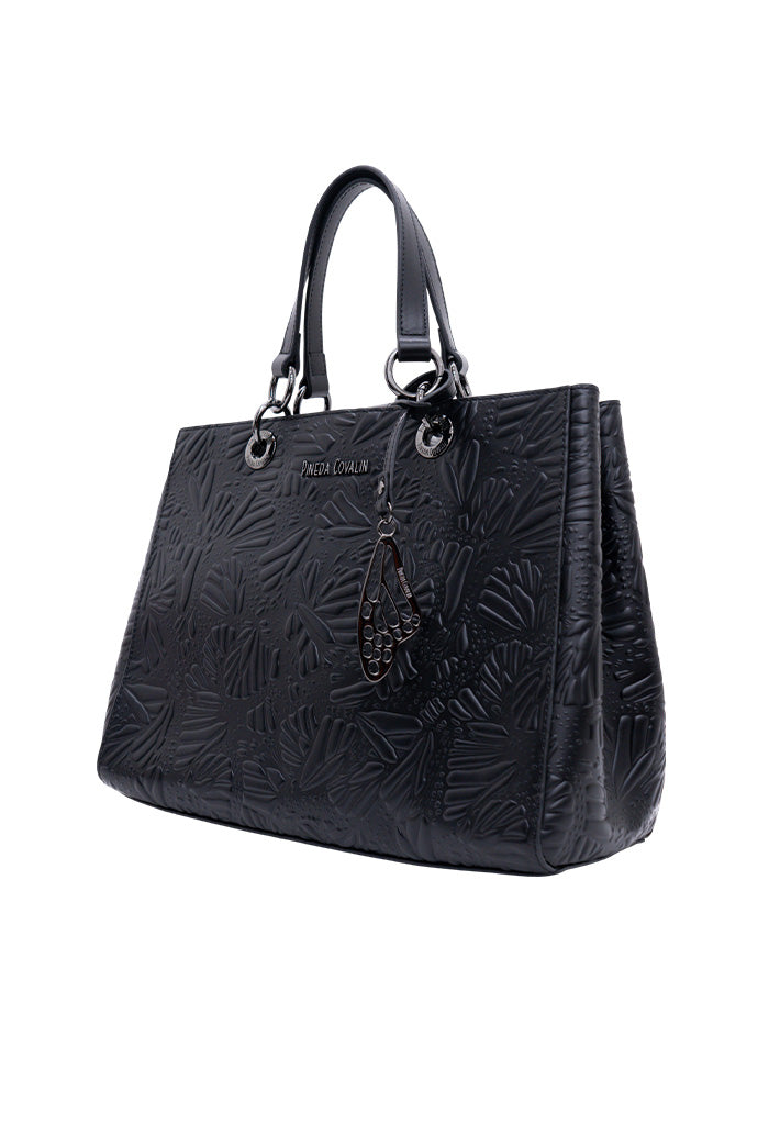 Bolsa Kaxan Piel Grabado Mariposa