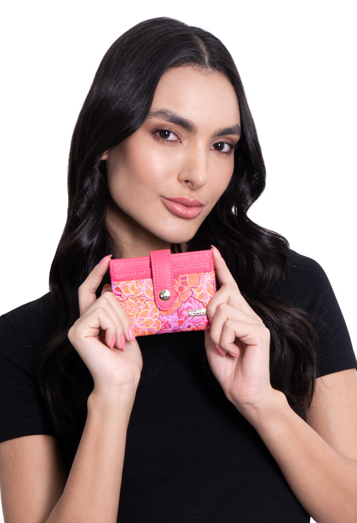 Tarjetero Meent Saffiano Cempasúchil