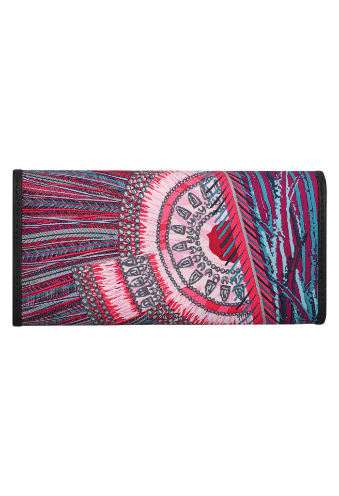 Cartera de Bolsillo Seda Arte Plumaria