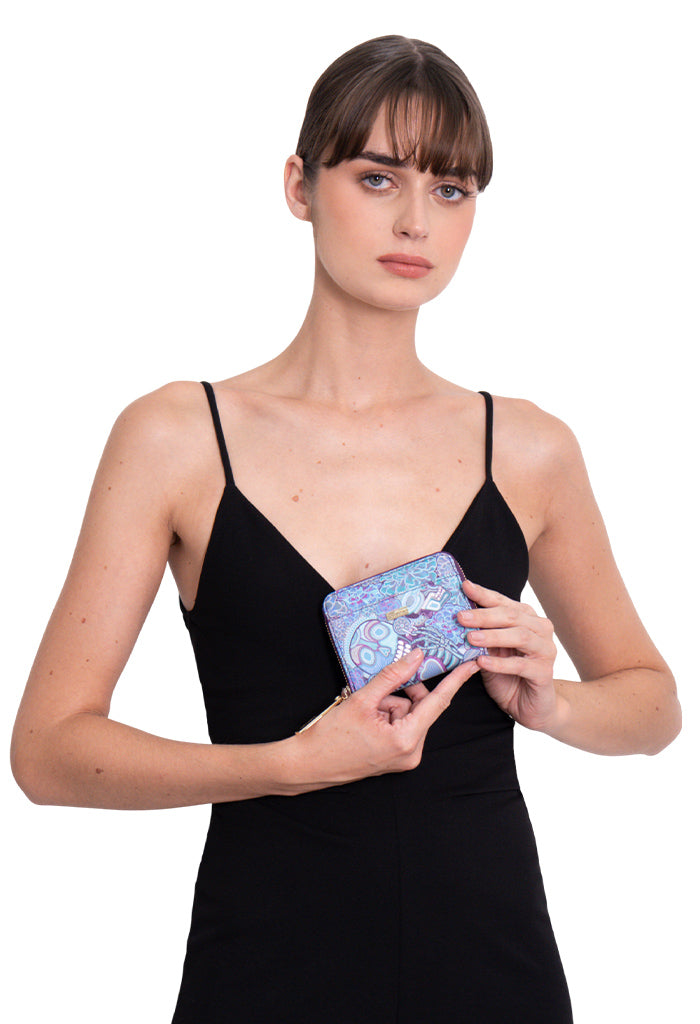 Cartera Chica Saffiano Dia de Muertos Catrina