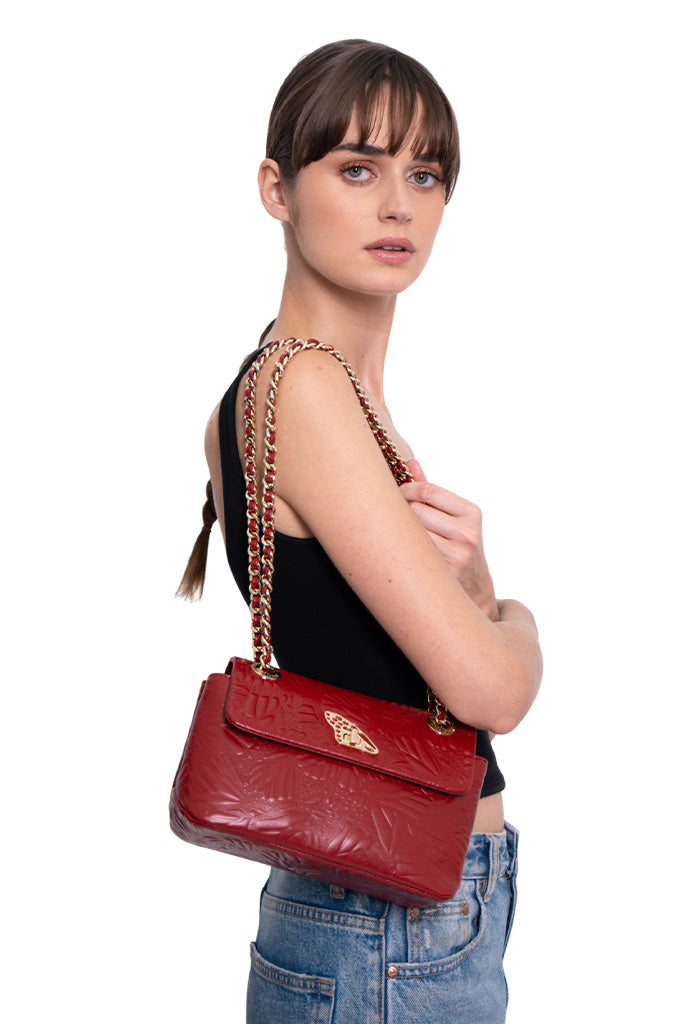 Bolsa Tusbel Piel Mini Grabado Mariposa