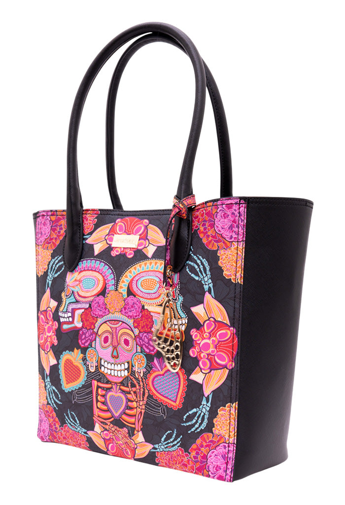 Tote Kuuch Saffiano Día de Muertos Catrina