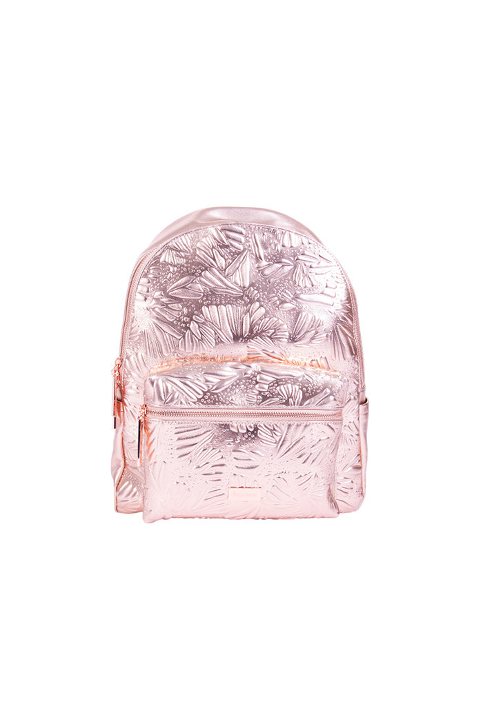 Backpack Nuuk de Piel Grabado Mariposa