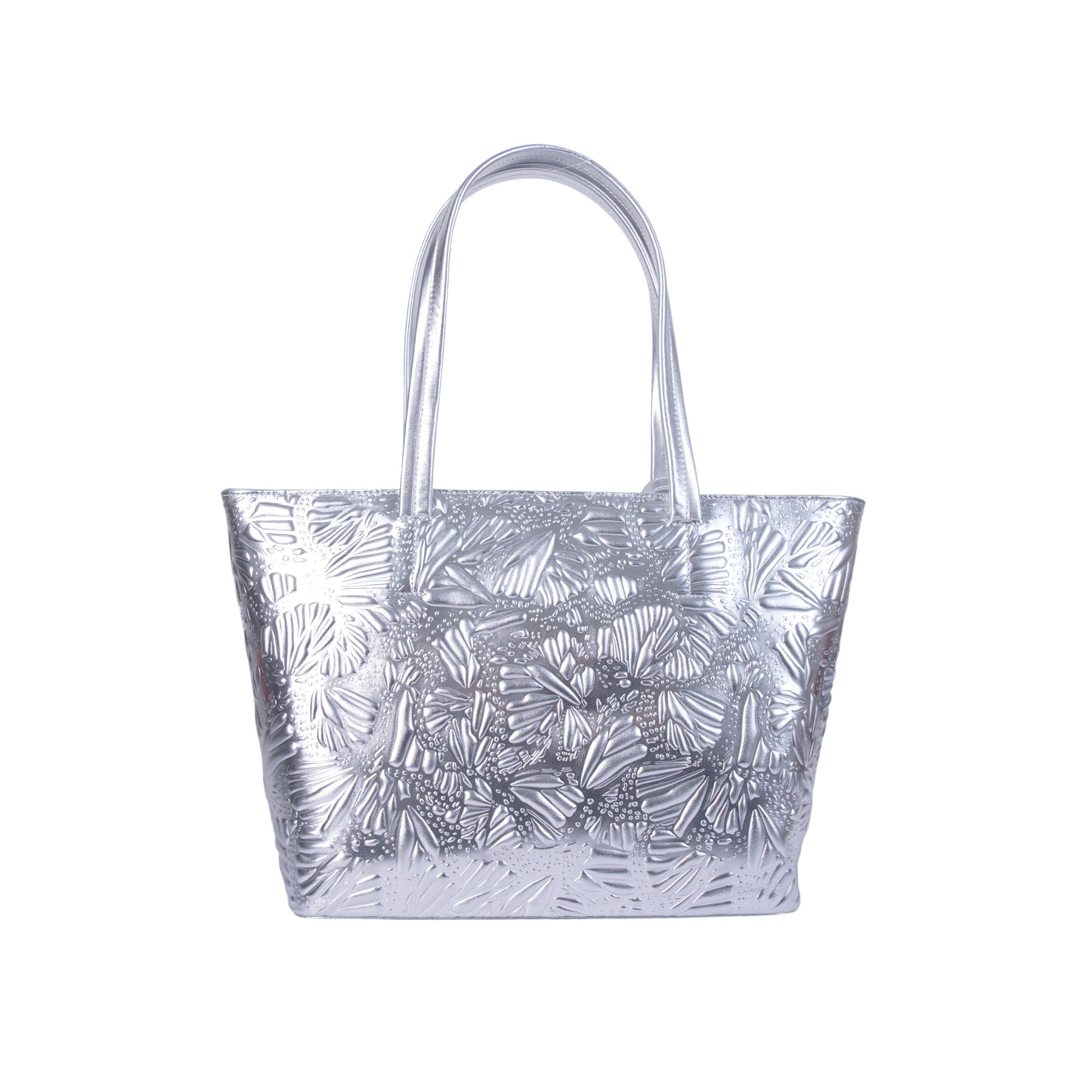 Tote K'iin de Piel Grabado Mariposa