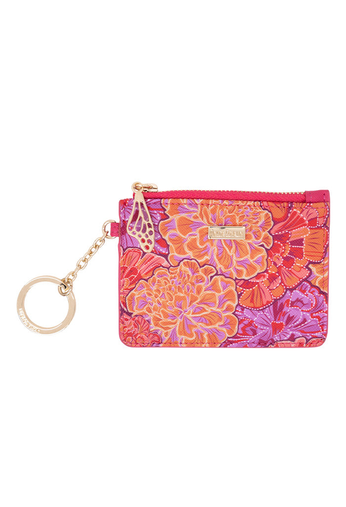 Tarjetero c/llavero Neek Saffiano Cempasúchil