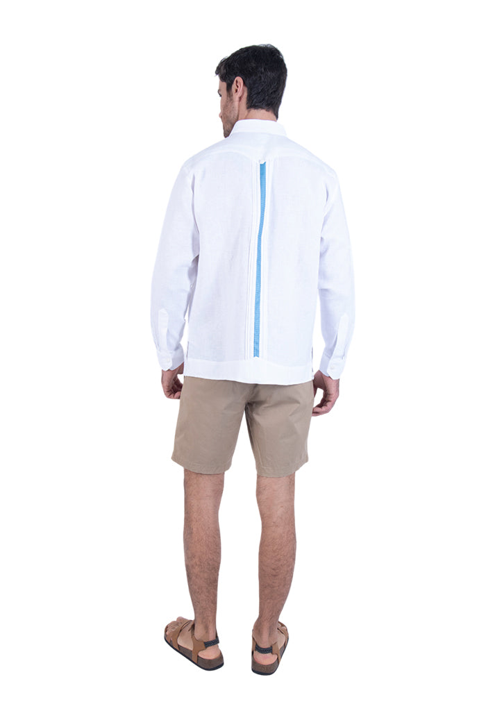 Guayabera Beel Blanca Campos Agave