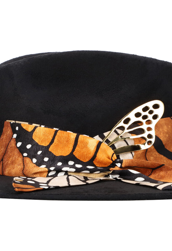 Sombrero Cehuallotl Verde Mariposa Macro