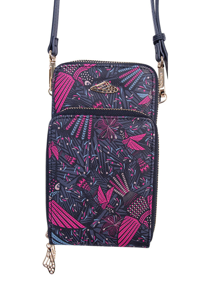 Porta Celular Naab Saffiano Colibrí