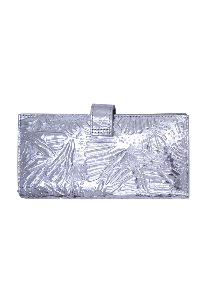 Cartera Grande Xook Piel Grabado Mariposa