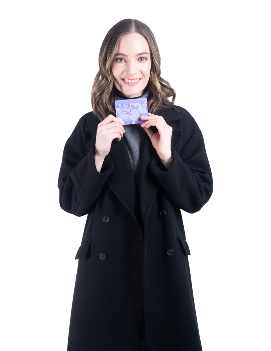 Tarjetero Kuxtal Saffiano Dama Quetzalcóatl