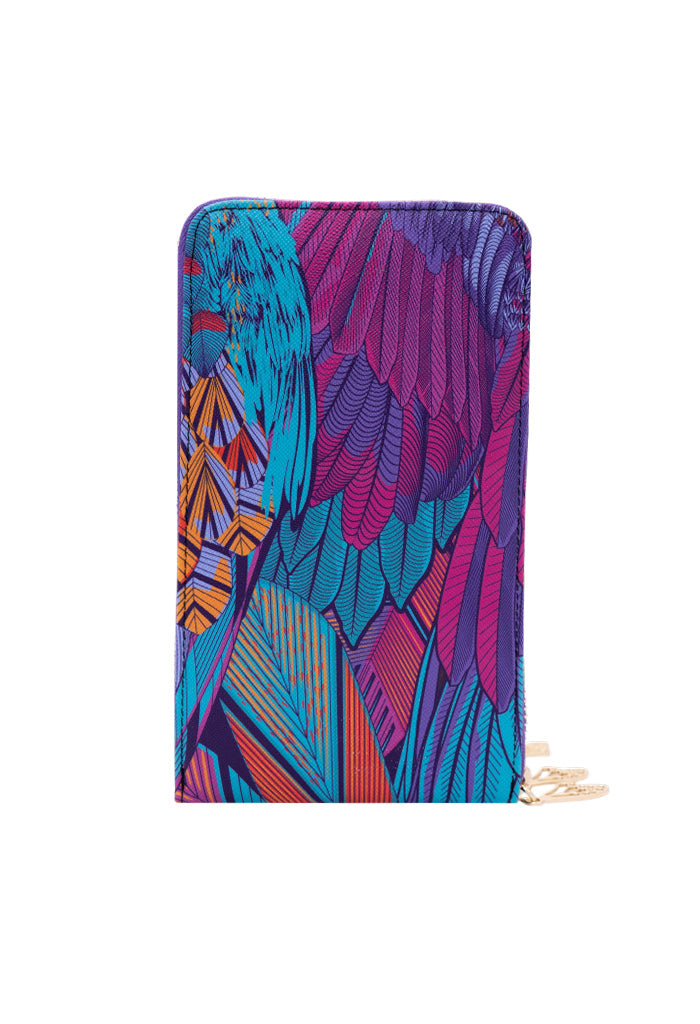 Porta Celular Naab Saffiano Guacamaya