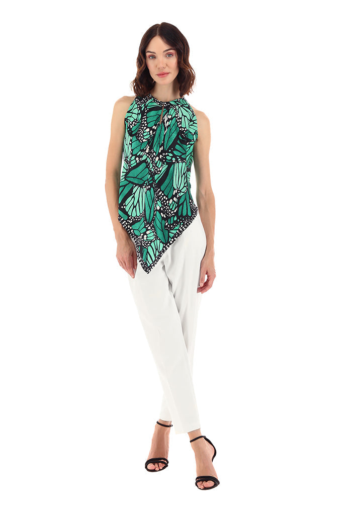 Blusa Cuello Ajustable Mariposa Macro
