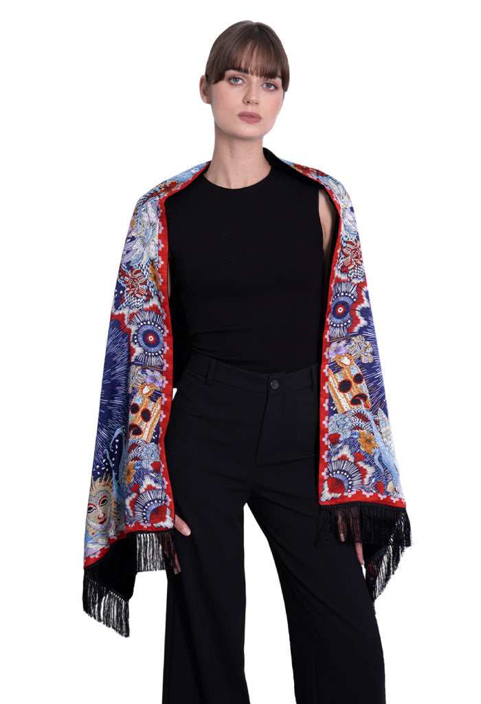 Chalina Con Terciopelo Máscaras Mexicanas