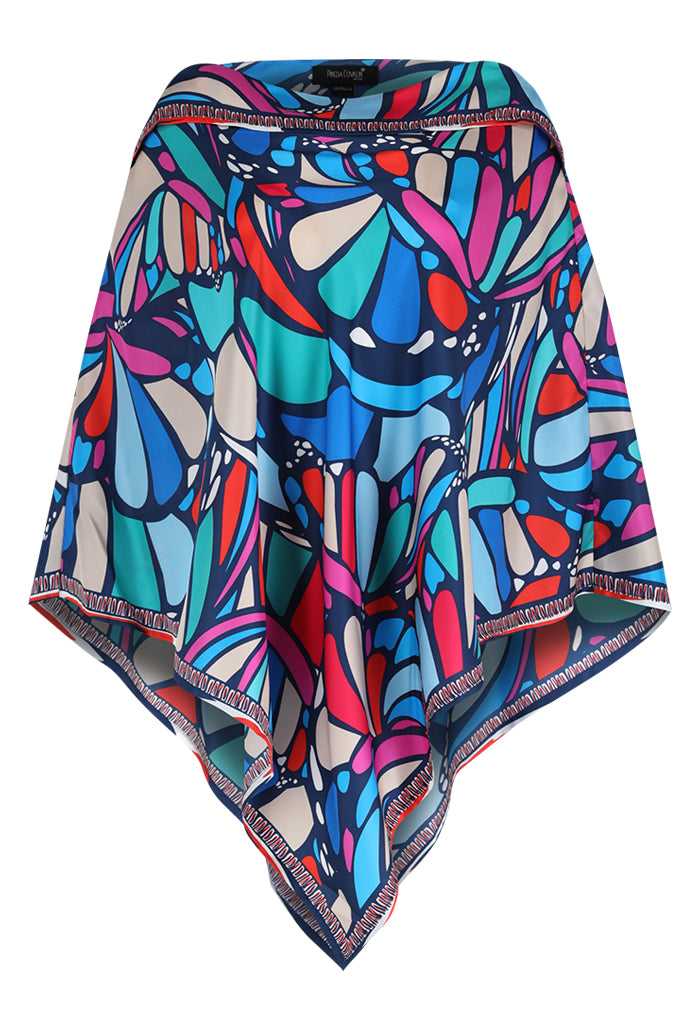 Poncho Mariposa Abstracta