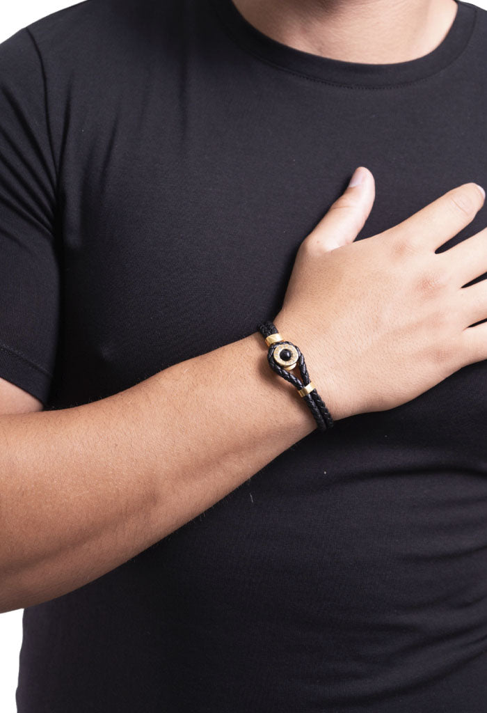 Pulsera de Piel con Agata