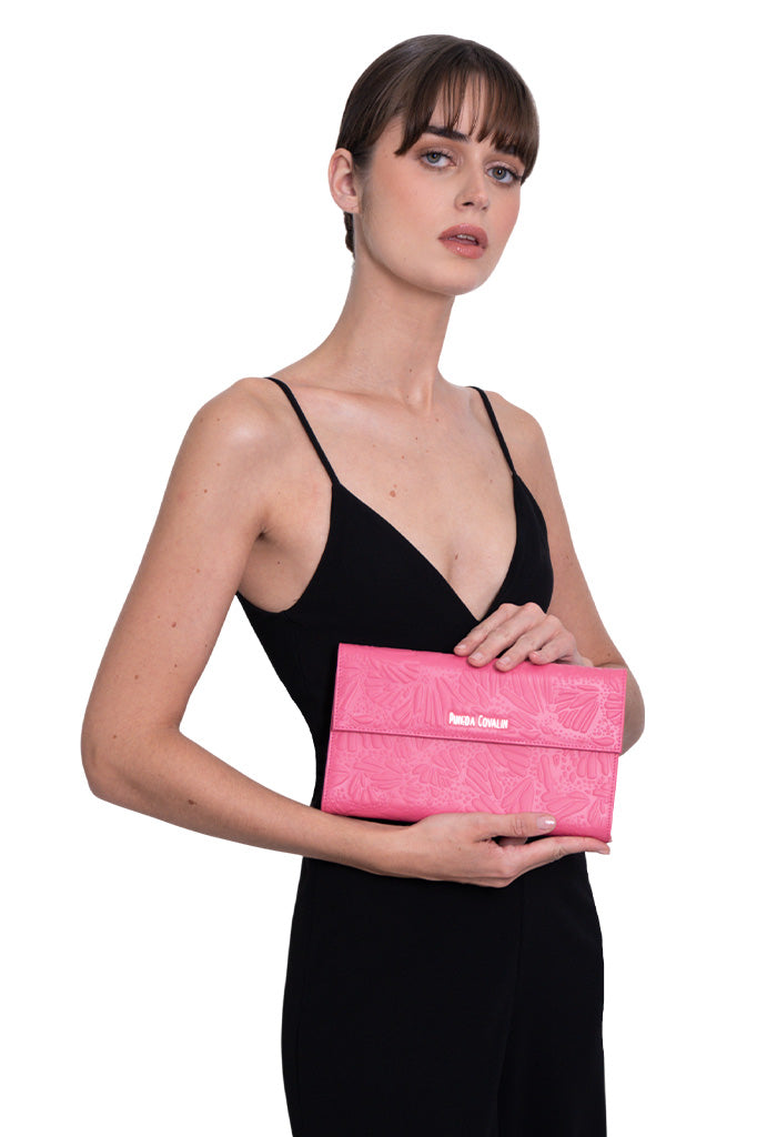 Bolsa Baas de Piel Grabado Mariposa